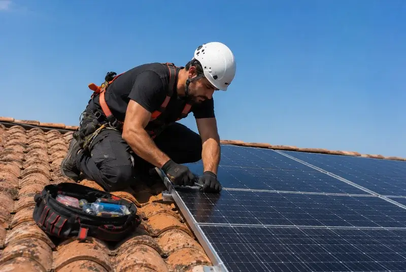 Maintenance et monitoring de panneaux solaires à Saint Aulaye-Puymangou