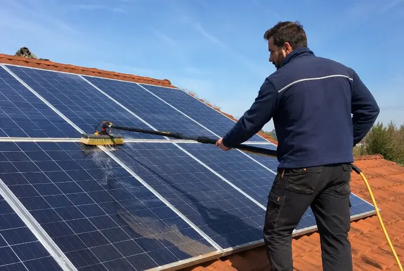Nettoyage et entretien de panneaux solaires à Saint Aulaye-Puymangou